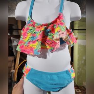 Girls colorful bikini size 6